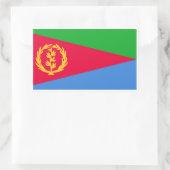 De vlag van Eritrea Rechthoekige Sticker (Tas)