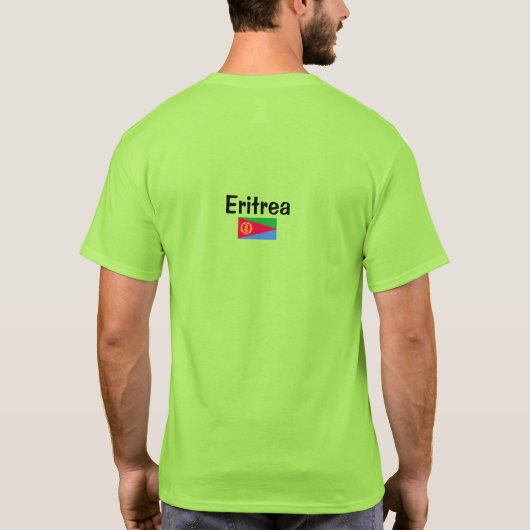 De vlag van Eritrea T-shirt (Achterkant)