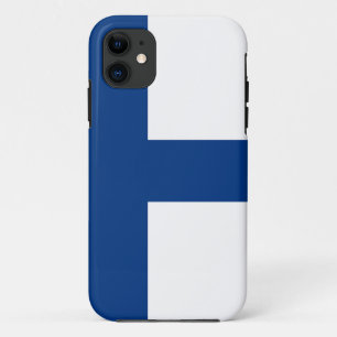 De vlag van Finland - Siniristilippu iPhone 11 Hoesje