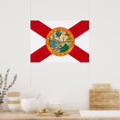De vlag van Florida Poster (Keuken)