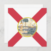De vlag van Florida: Sunshine State of Floridians Kaart (Voorkant / Achterkant)