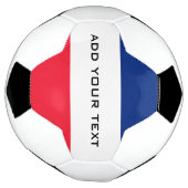 De vlag van Frankrijk gepersonaliseerd Voetbal (Gedraaid)