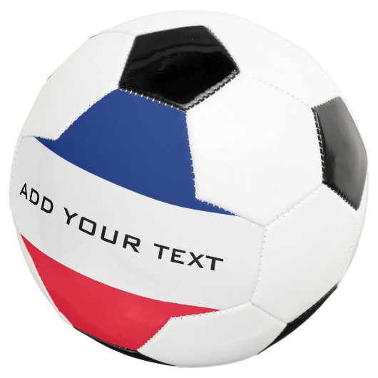 De vlag van Frankrijk gepersonaliseerd Voetbal (Drie kwart)