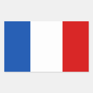 De vlag van Frankrijk Rechthoekige Sticker