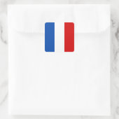 De vlag van Frankrijk Vierkante Sticker (Tas)