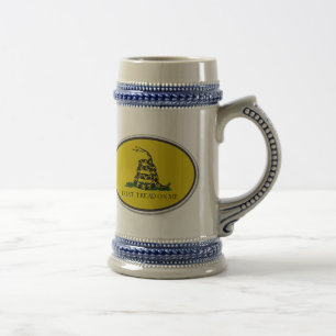 De vlag van Gadsden kan me niet lezen op mijn ovaa Bierpul