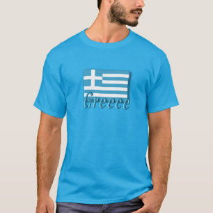 De vlag van Griekenland en Griekenland T-shirt