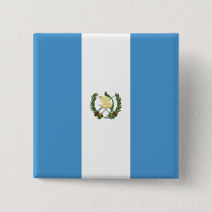 De Vlag van Guatemala Vierkante Button 5,1 Cm