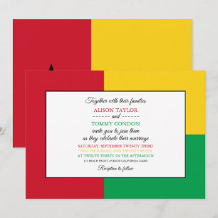 De vlag van Guinee-Bissau, de vlag van Guinee-Biss Kaart