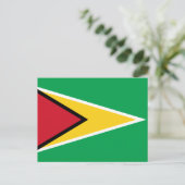 De vlag van Guyana, Guyana Briefkaart (Staand voorkant)