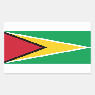 De vlag van Guyana, Guyana Rechthoekige Sticker