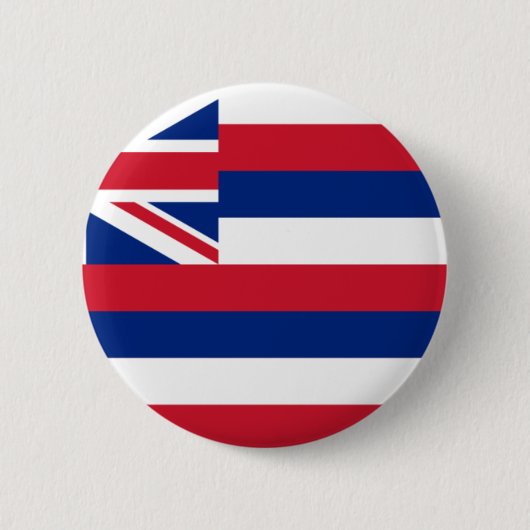 De Vlag van Hawaï Ronde Button 5,7 Cm (Voorkant)