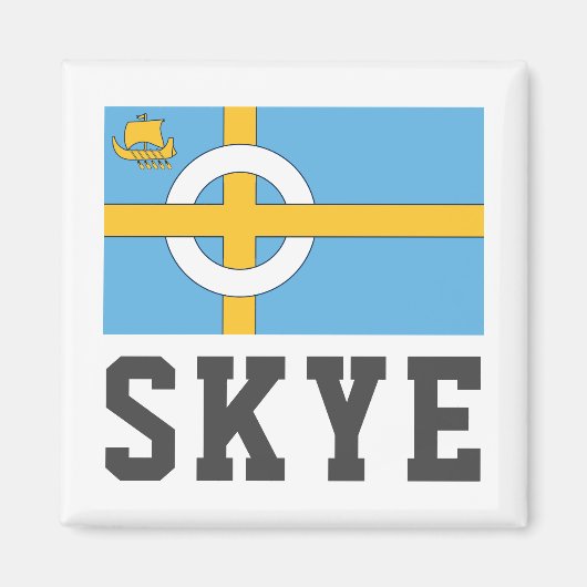 De vlag van het eiland Skye, SCHOTLAND Magneet (Voorkant)