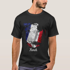 de vlag van het Frans T-shirt