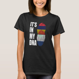 De vlag van het Nederlandse en Mauritiaanse DNA-er T-shirt