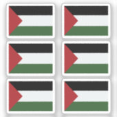 De vlag van het Palestijnse Collectie van 6 Sticker (Voorkant)