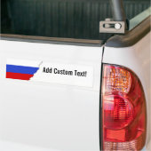 De vlag van het Russisch Bumpersticker (Op Truck)