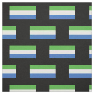 De Vlag van het Sierra Leone Stof