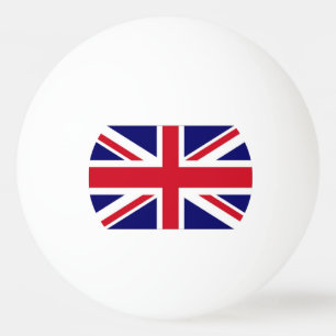 De Vlag van het Verenigd Koninkrijk Pingpongballen