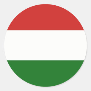 De vlag van Hongarije Ronde Sticker