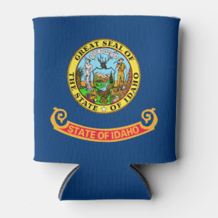 De vlag van Idaho: de Gem State, America Mountain Blikjeskoeler