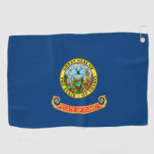De vlag van Idaho: de Gem State, America Mountain Golfhanddoek (Horizontaal)