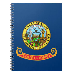 De vlag van Idaho: de Gem State, America Mountain  Notitieboek