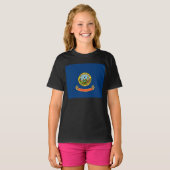 De vlag van Idaho: de Gem State, America Mountain T-shirt (Voorkant volledig)