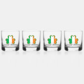 De vlag van Ierland invullen Whisky Glas (Achterkant)