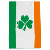 De vlag van Ierland Shamrock Medium Cadeauzakje (Achterkant)