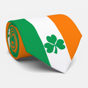 De vlag van Ierland Shamrock Stropdas