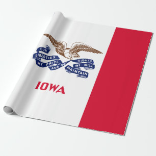 De vlag van Iowa Cadeaupapier