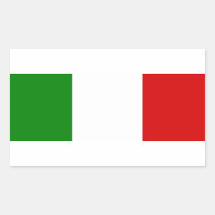 De vlag van Italië Rechthoekige Sticker