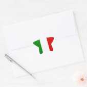 De vlag van Italië Ster Sticker (Envelop)