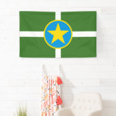 De vlag van Jackson (Mississippi) Spandoek (Insitu)