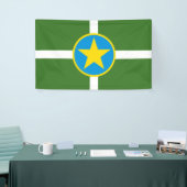 De vlag van Jackson (Mississippi) Spandoek (Beurs)