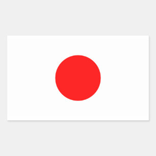 De vlag van Japan Rechthoekige Sticker
