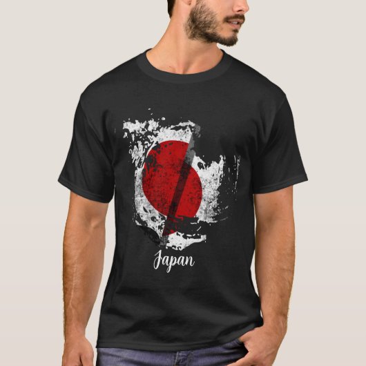 de vlag van Japan T-shirt (Voorkant)