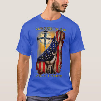 De vlag van Jezus Christus christenen T-shirt
