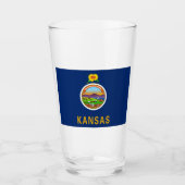 De vlag van Kansas Glas (Voorkant)