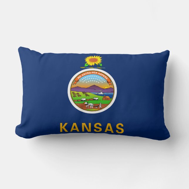 De vlag van Kansas Kussen (Voorkant)