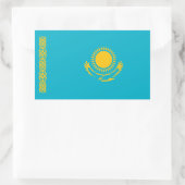 De vlag van Kazachstan Rechthoekige Sticker (Tas)