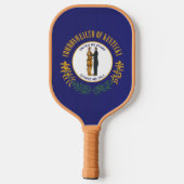 De vlag van Kentucky, Verenigde Staten van Amerika Pickleball Paddle (Achterkant)