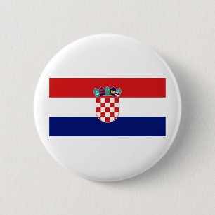 De Vlag van Kroatië Ronde Button 5,7 Cm