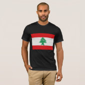 De vlag van Libanon T-shirt (Voorkant volledig)