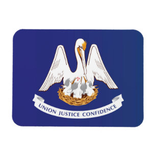 De vlag van Louisiana, Verenigde Staten van Amerik Magneet