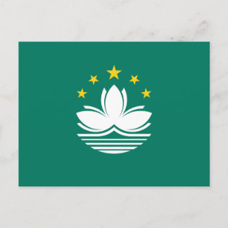De vlag van Macao Briefkaart