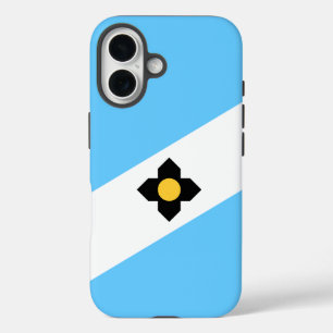 De vlag van Madison, Wisconsin iPhone 16 Hoesje