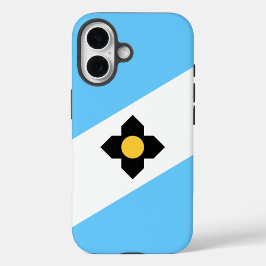 De vlag van Madison, Wisconsin Case-Mate iPhone Case (Achterkant)