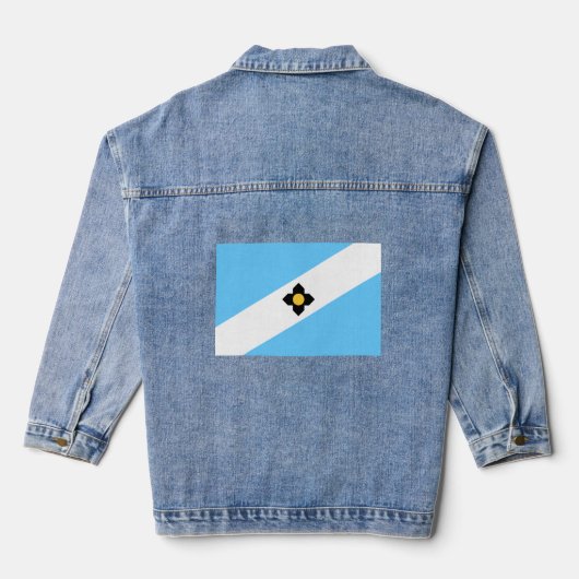 De vlag van Madison, Wisconsin Denim Jacket (Achterkant)